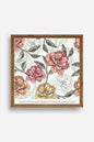 Gül Ahşap Çerçeveli Tablo 23 x 23