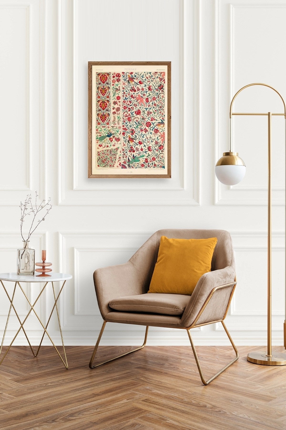 Desen Ahşap Çerçeveli Tablo 50 x 70