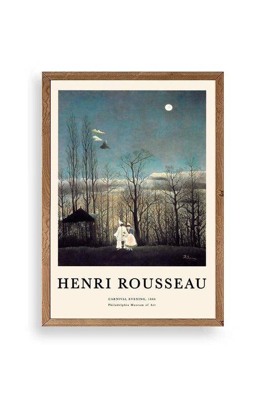 Henri Rousseau Ahşap Çerçeveli Tablo 50 x 70