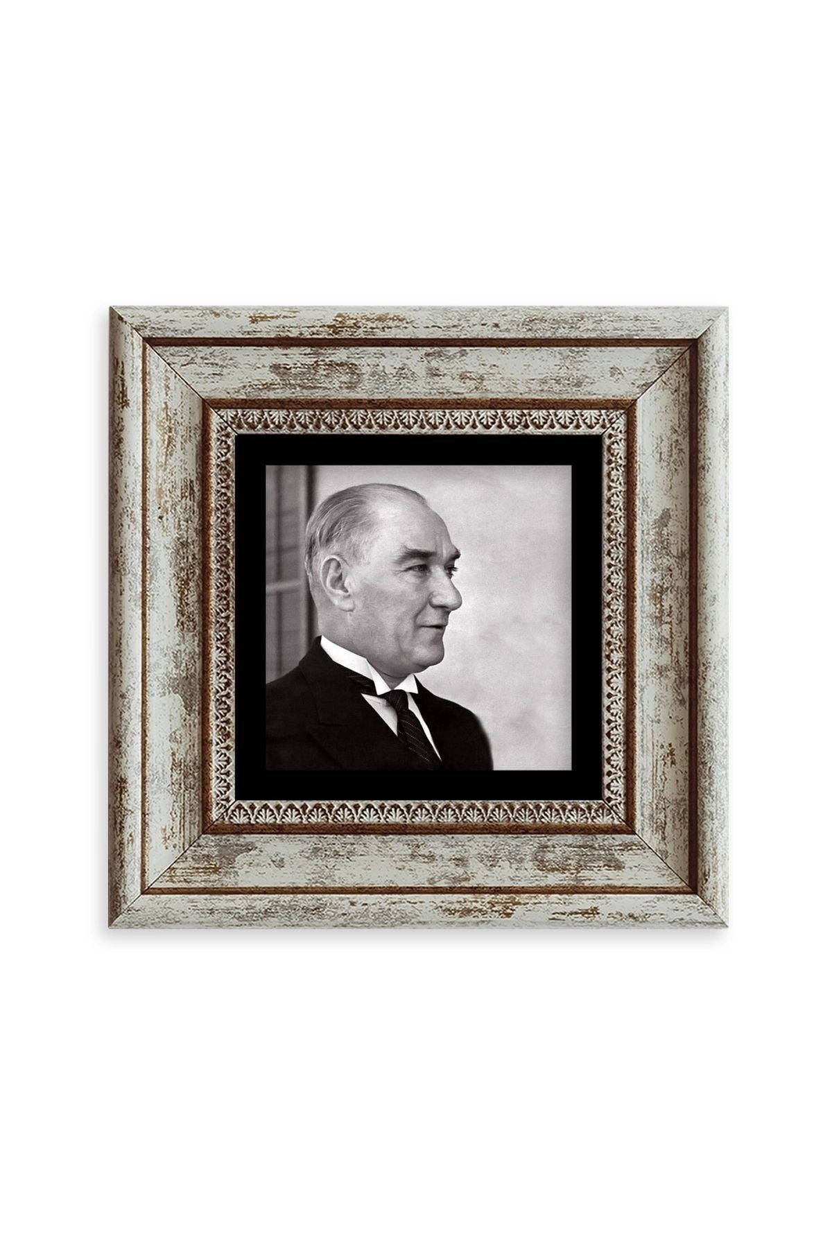 Atatürk Çerçeveli Taş Tablo 20 cm