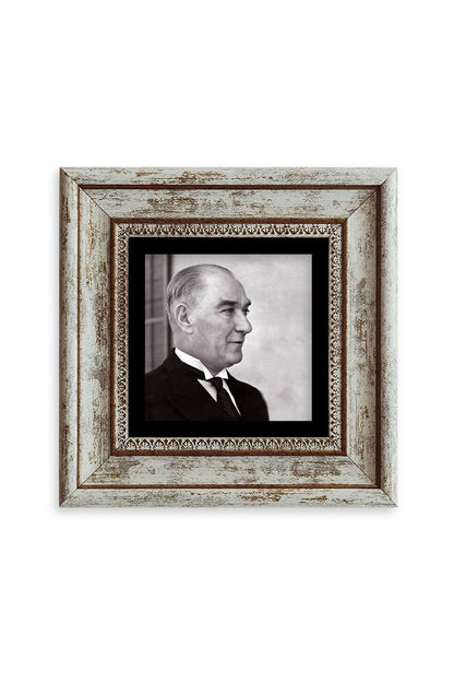 Atatürk Çerçeveli Taş Tablo 20 cm