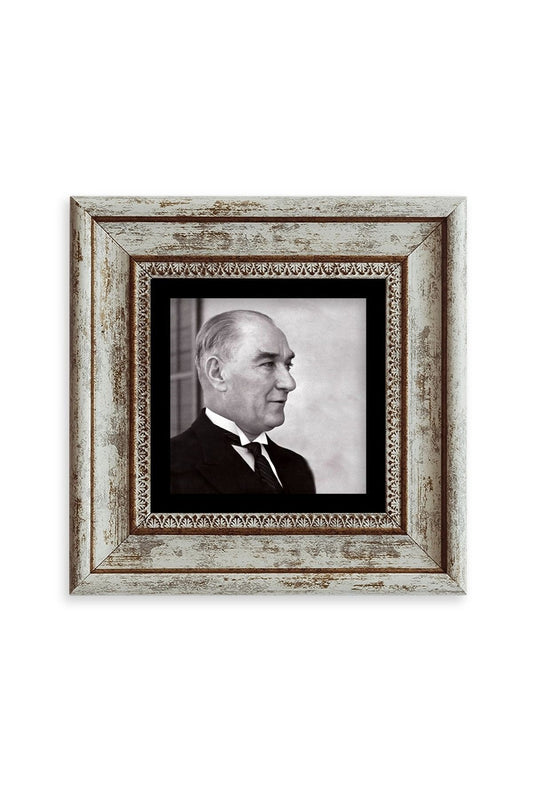 Atatürk Çerçeveli Taş Tablo 20 cm