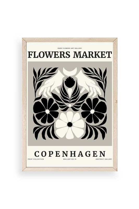 Çiçek Ahşap Çerçeveli Tablo 23 x 30