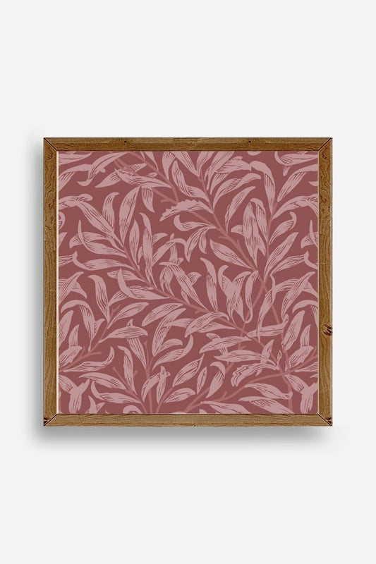 Yaprak Ahşap Çerçeveli Tablo 42 x 42