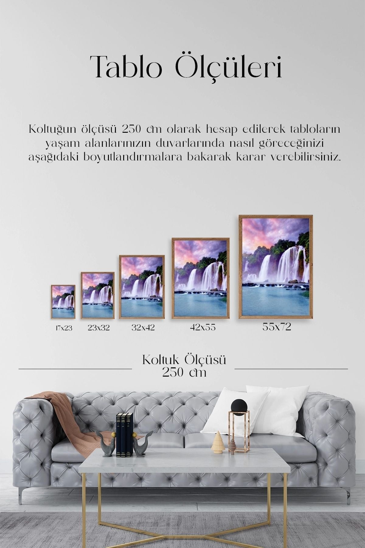 Manzara Doğa Ahşap Çerçeveli Tablo 30 x 42