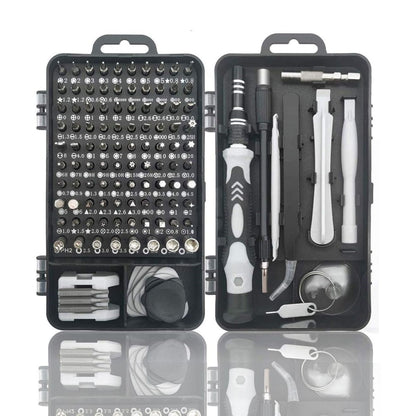 BUFFER® Hassas Tornavida Seti Bilgisayar Pc Telefon Onarım Aracı Seti Manyetik 115 in 1 Tornavida Seti