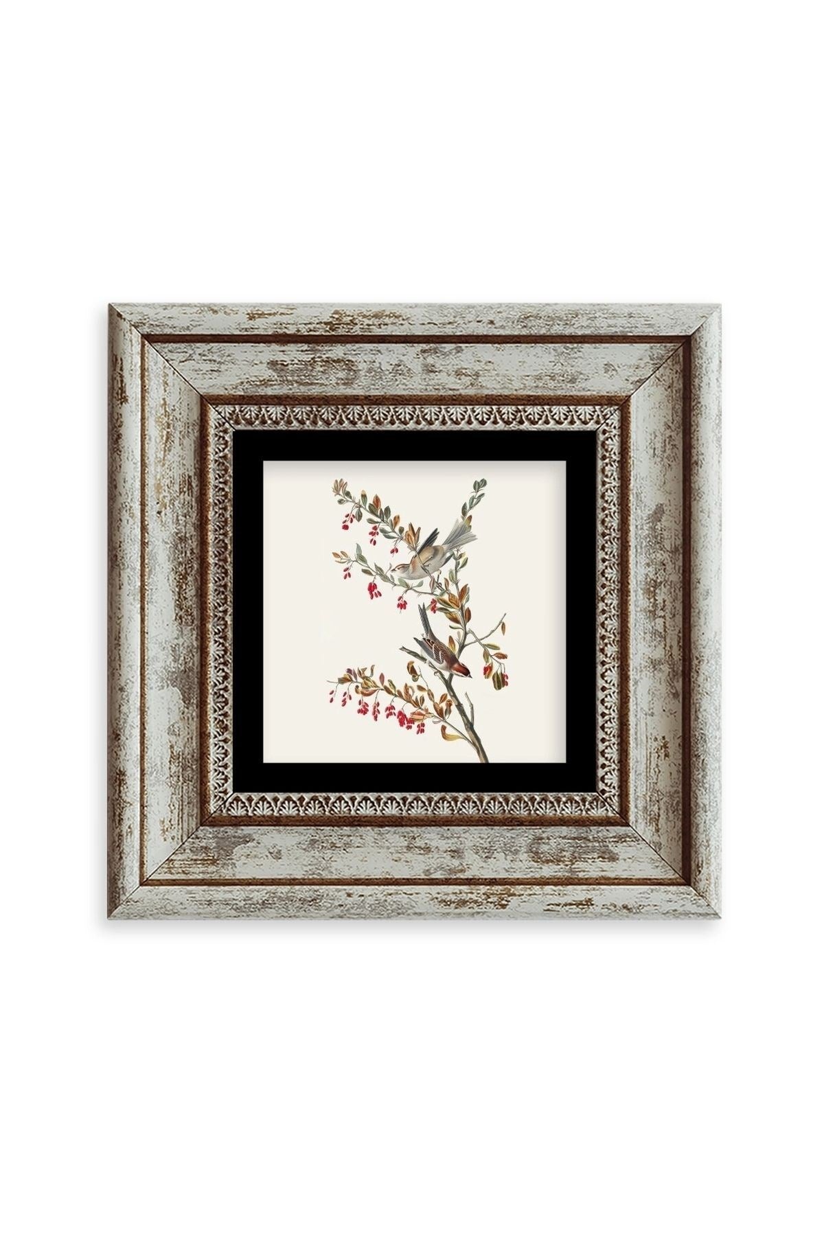 Dal Çerçeveli Taş Tablo 20 cm