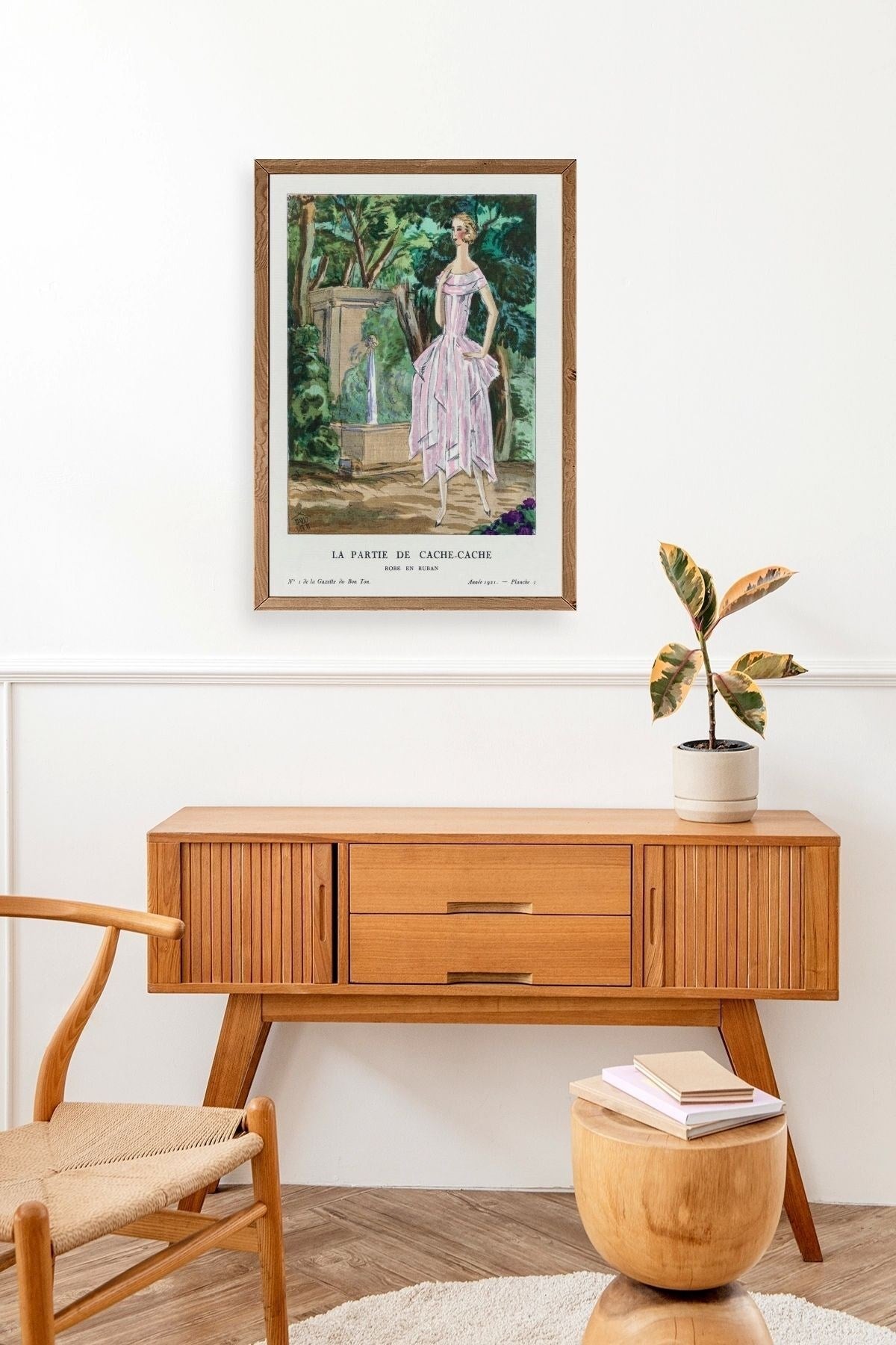 Bon Ton Gazetesi Ahşap Çerçeveli Tablo 30 x 42