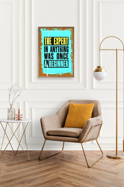 Motto Ahşap Çerçeveli Tablo 50 x 70