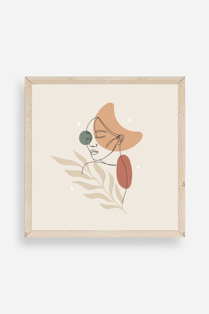 Modern Ahşap Çerçeveli Tablo 23 x 23