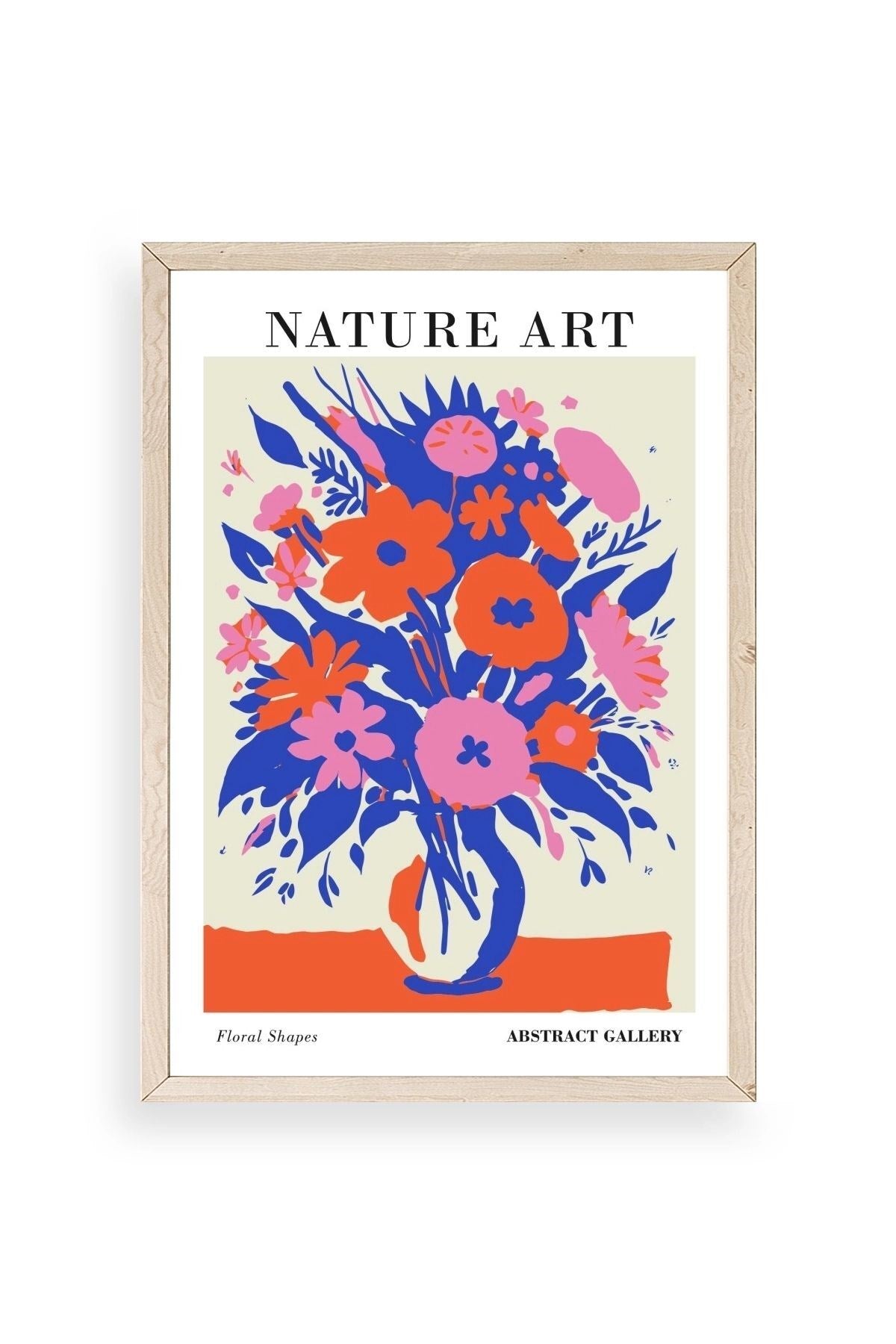 Çiçek Ahşap Çerçeveli Tablo 23 x 30