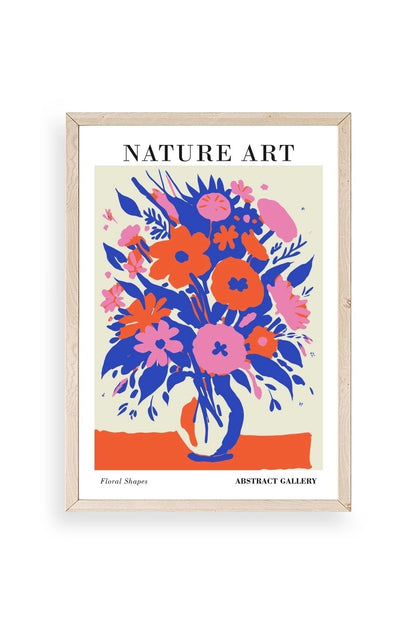 Çiçek Ahşap Çerçeveli Tablo 23 x 30