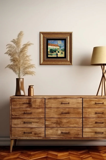 Manzara Çerçeveli Taş Tablo 20 cm