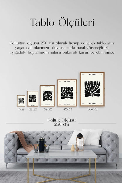 Çiçek Ahşap Çerçeveli Tablo 23 x 30
