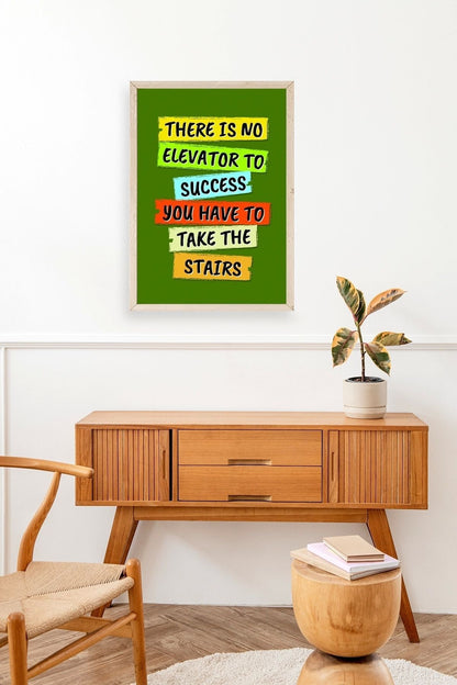 Motto Ahşap Çerçeveli Tablo 17 x 23