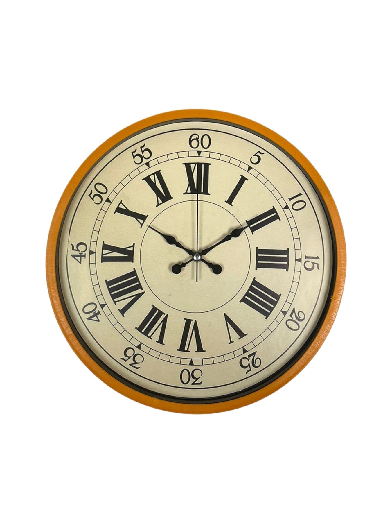 Zentime 36 Cm Turuncu Dekoratif Duvar Saati