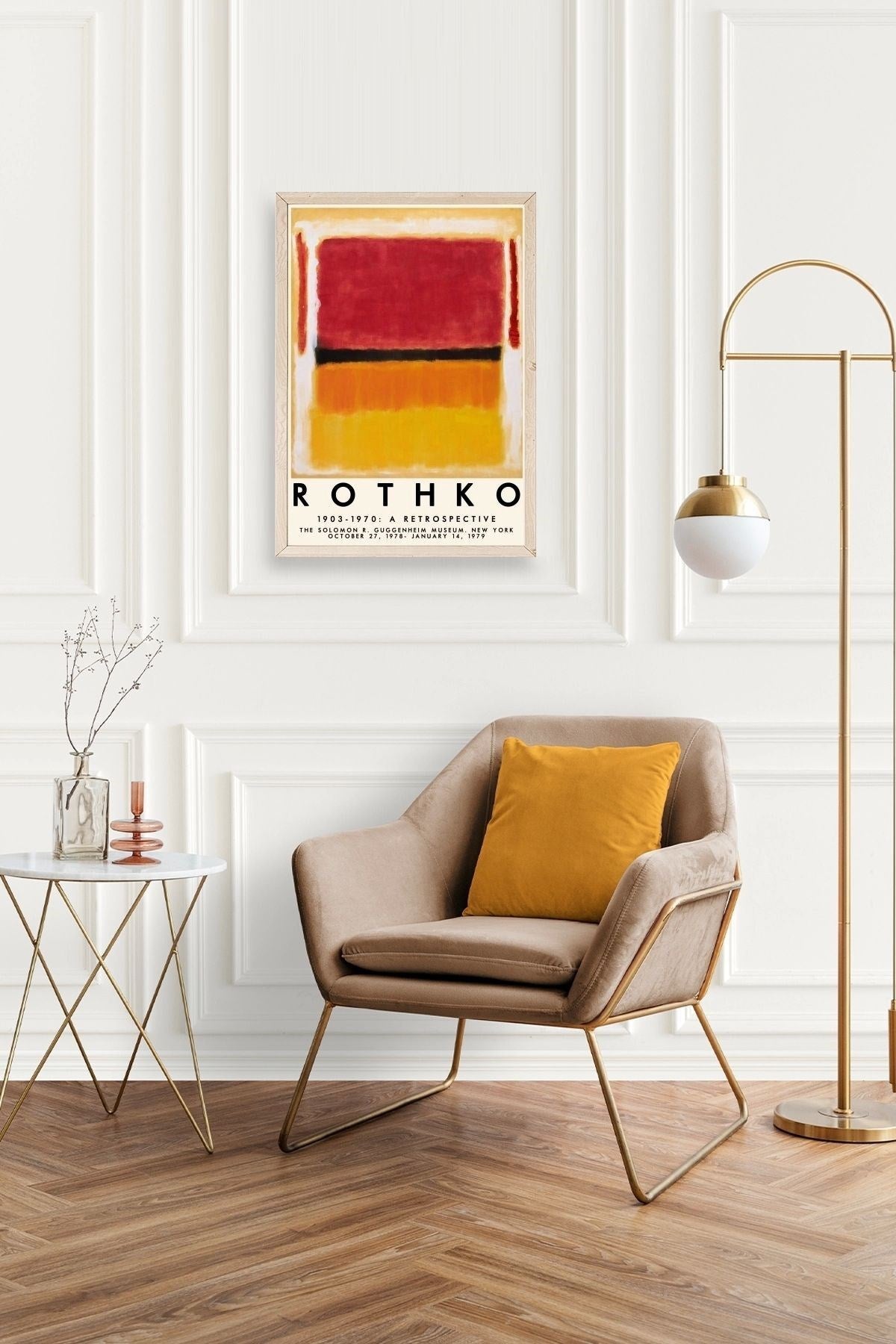 Rothko Ahşap Çerçeveli Tablo 50 x 70