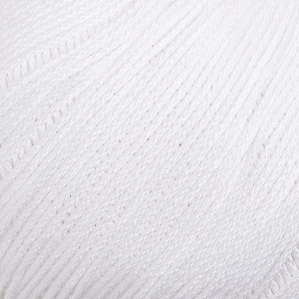 La Mia Lux Mercerized Cotton Beyaz El Örgü İpi - 2 - 33742