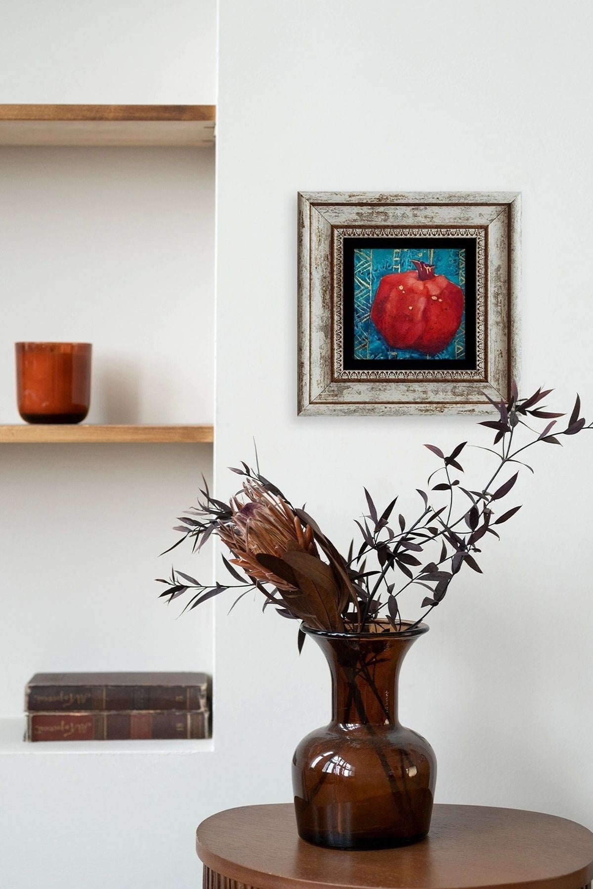 Bereket Narı Çerçeveli Taş Tablo 20 cm