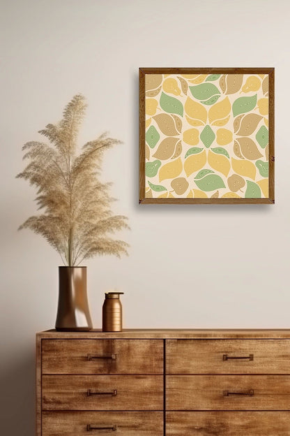 Desen Ahşap Çerçeveli Tablo 42 x 42