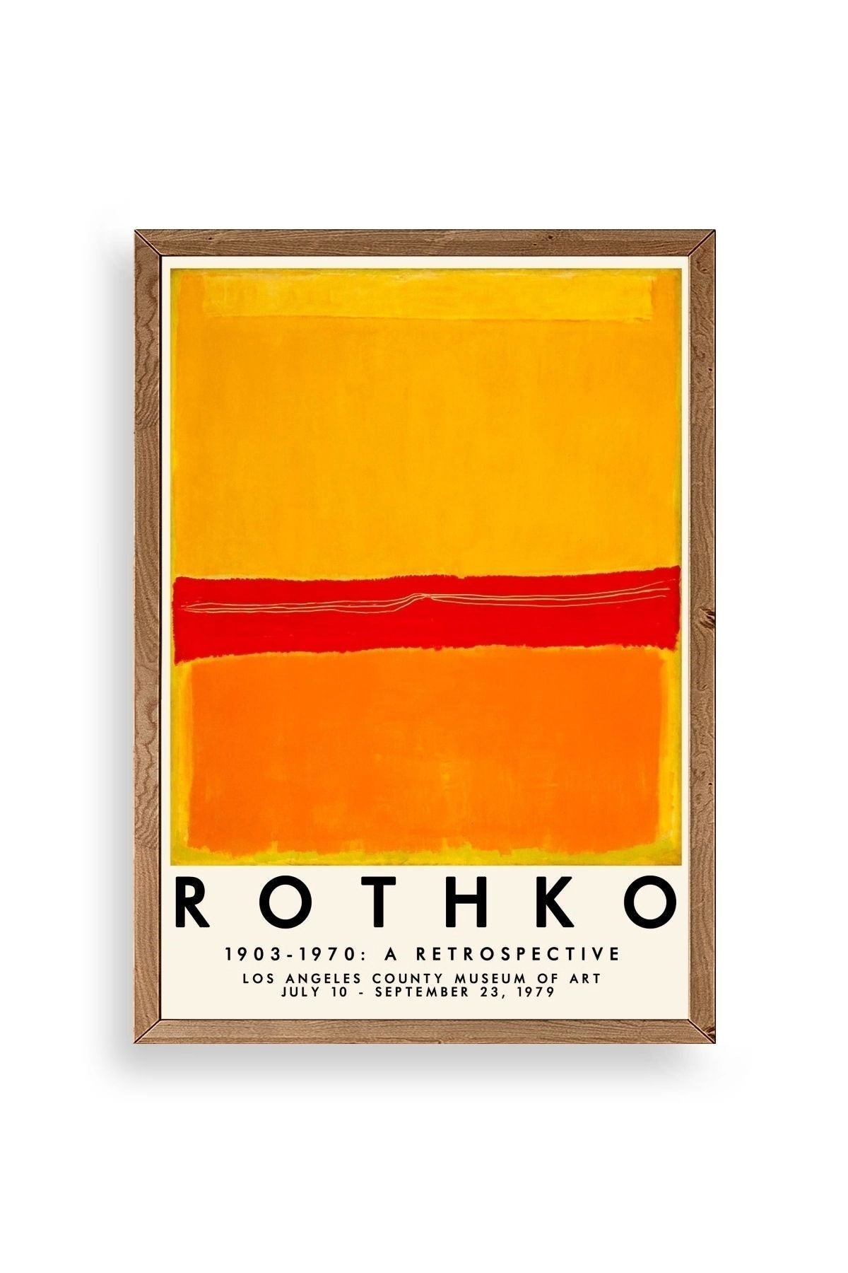Rothko Ahşap Çerçeveli Tablo 17 x 23