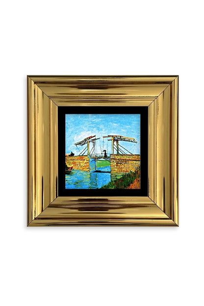 Van Gogh Çerçeveli Taş Tablo 20 cm