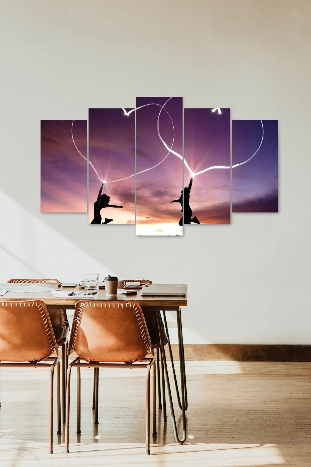 Kalpler 5 Parçalı Mdf Tablo 60 x 100