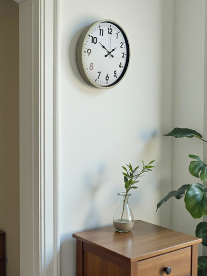 Zentime 36 Cm Krem Dekoratif Duvar Saati