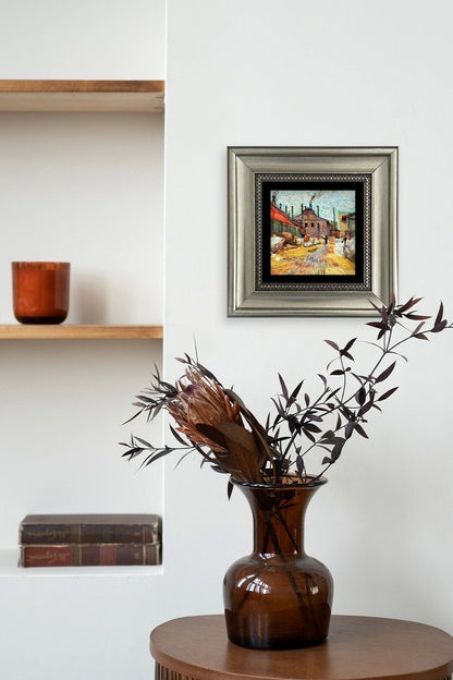 Van Gogh Çerçeveli Taş Tablo 20 cm