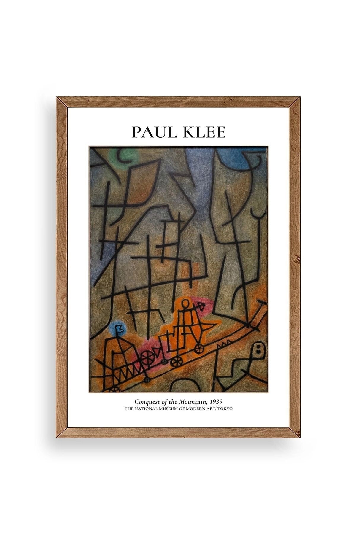 Paul Klee Ahşap Çerçeveli Tablo 17 x 23