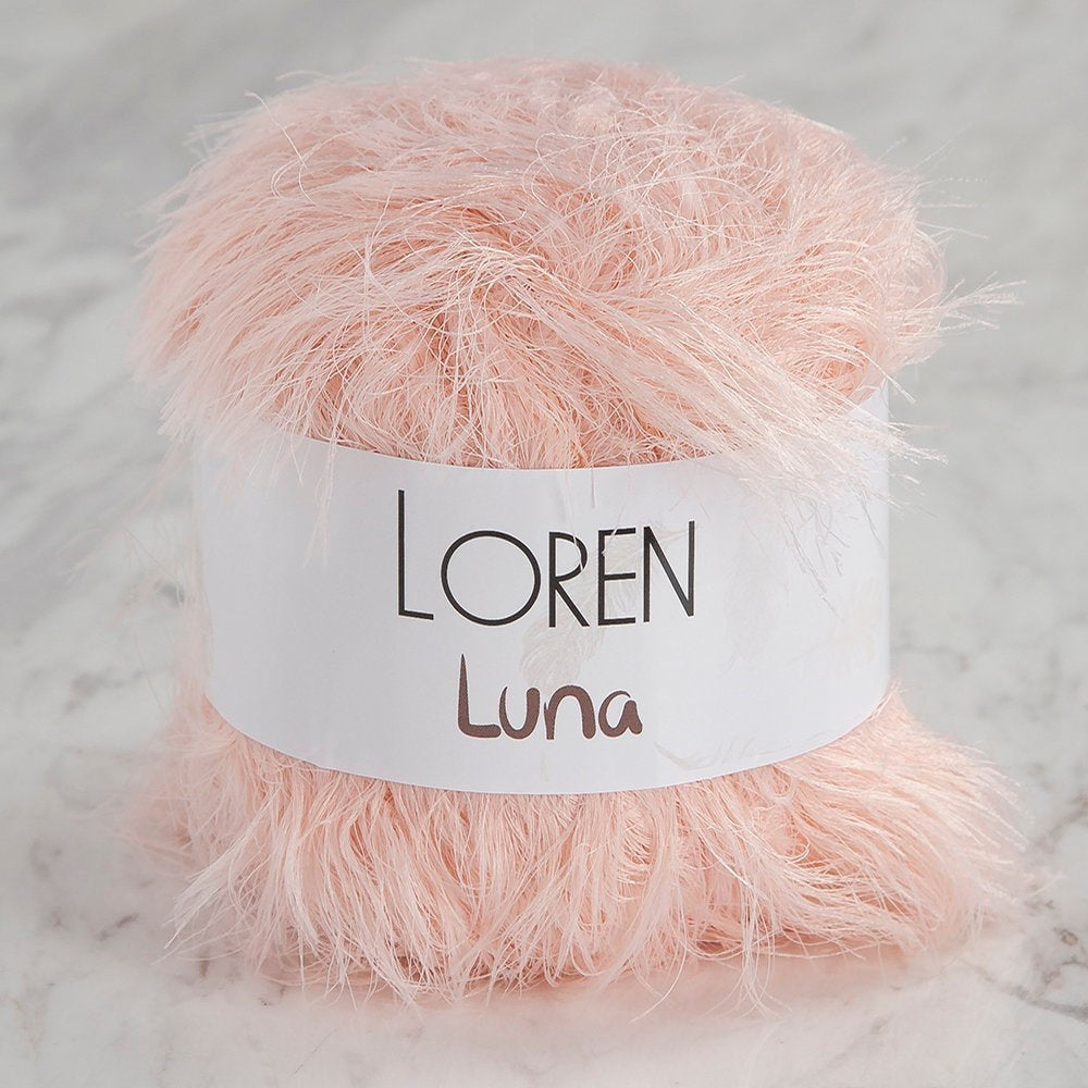 Loren Luna Tavşan Tüyü Açık Pembe El Örgü İpi - R100 - 34003