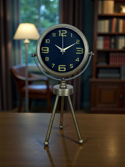 Zentime Eskitme Vintage Üç Ayaklı Masa Saati