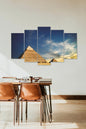 Piramitler Manzarası 5 Parçalı Mdf Tablo 60 x 100