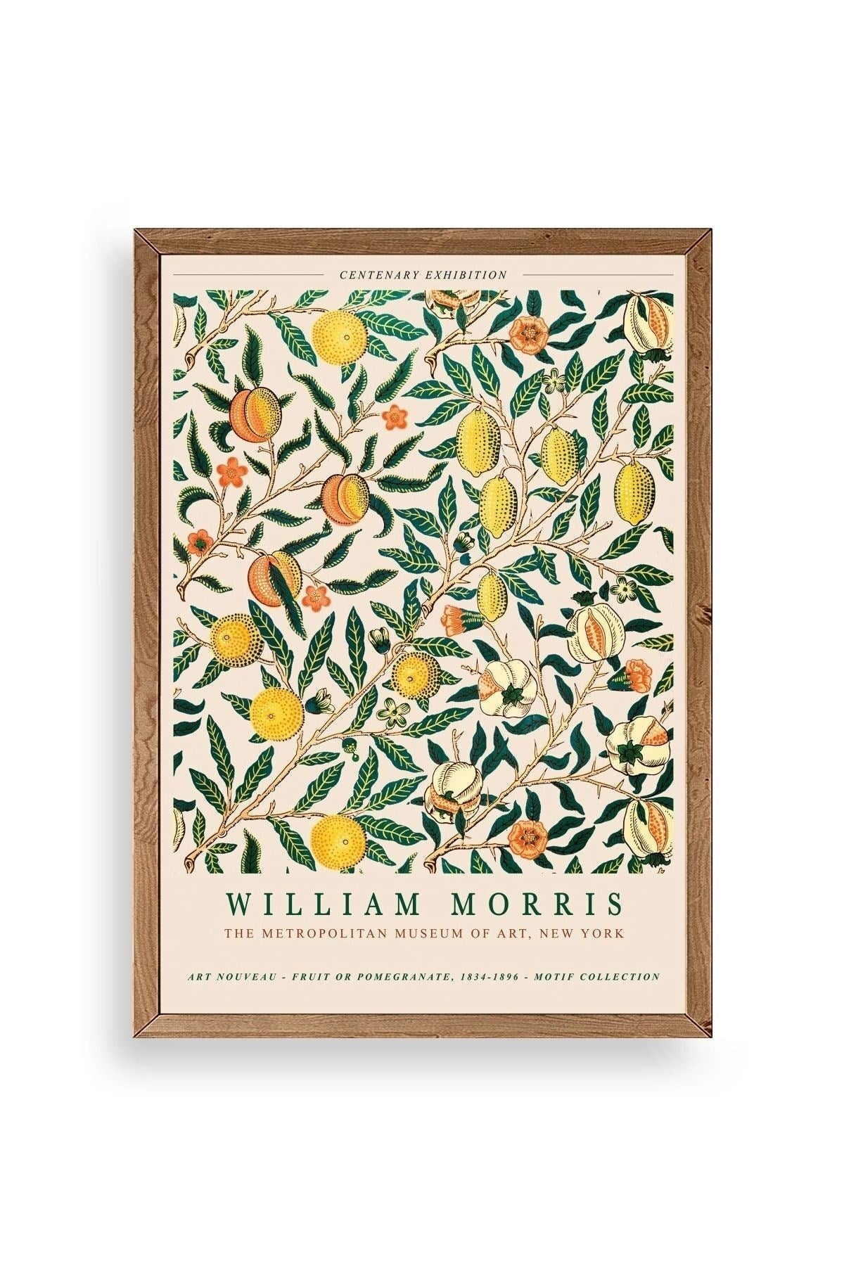 William Morris Ahşap Çerçeveli Tablo 23 x 30