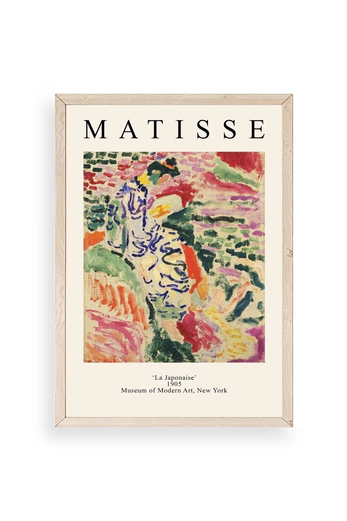 Henri Matisse Ahşap Çerçeveli Tablo 50 x 70