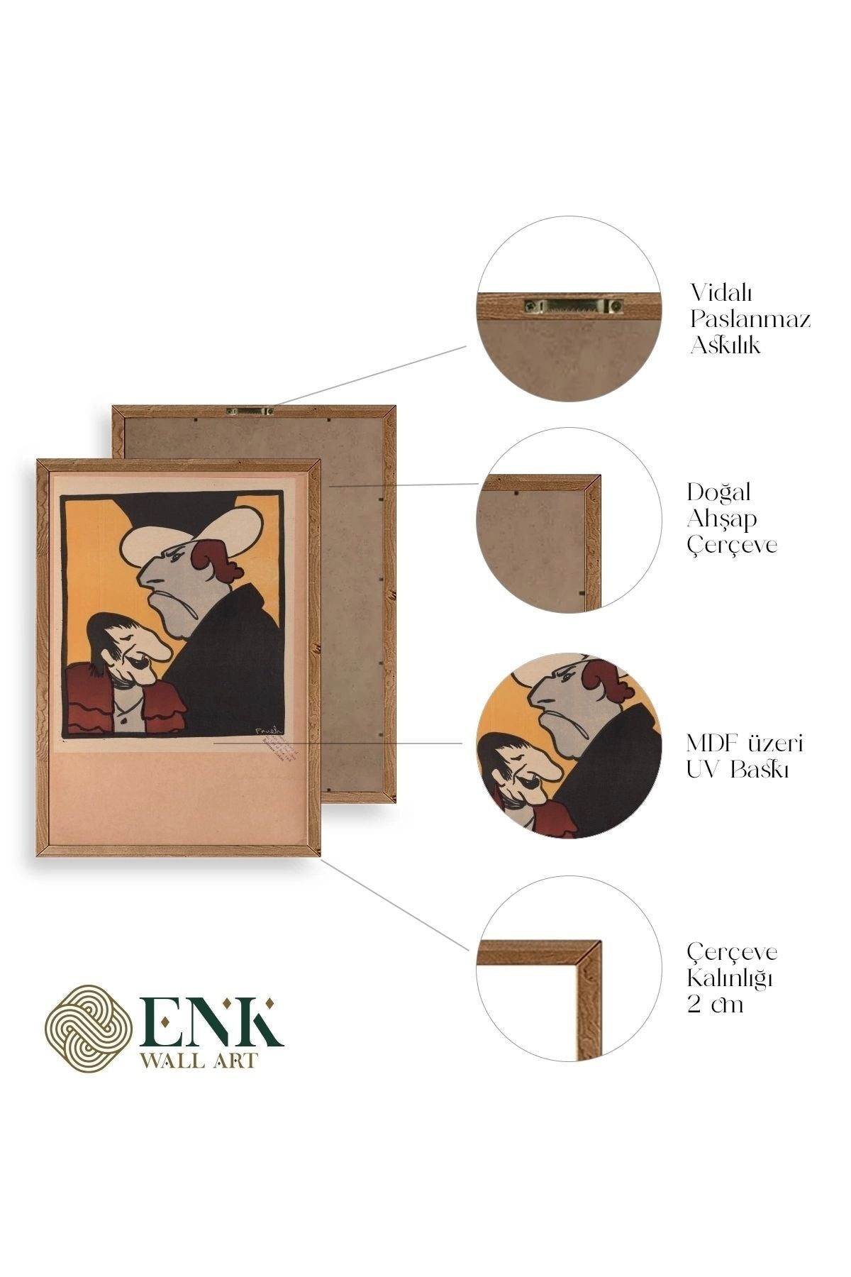 Frueh Ahşap Çerçeveli Tablo 17 x 23