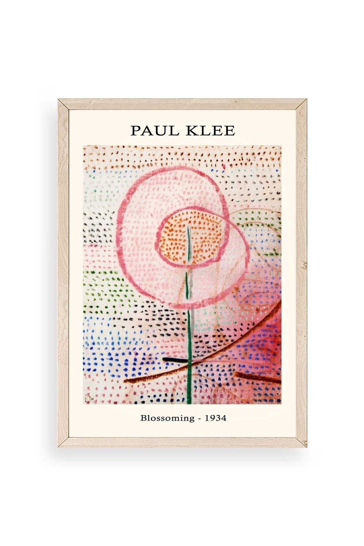 Paul Klee Ahşap Çerçeveli Tablo 30 x 42