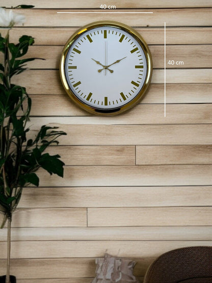 Zentime 40 Cm Gold Lüks Duvar Saati