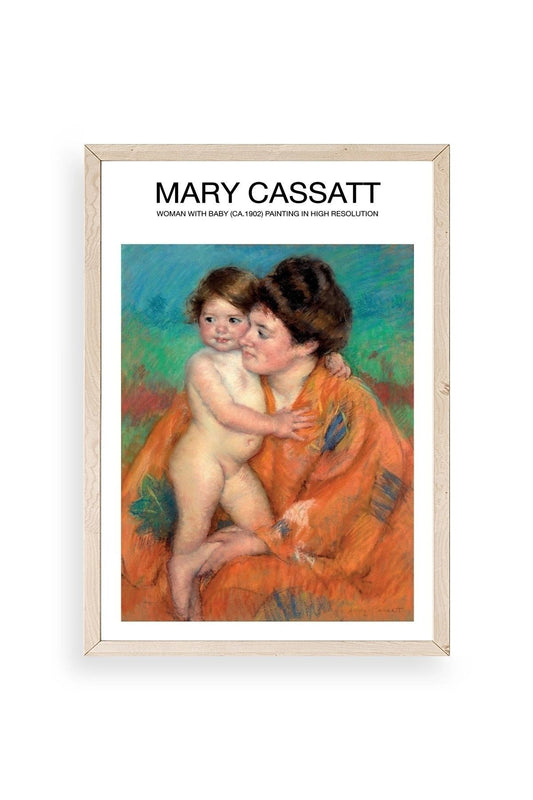Mary Cassatt Ahşap Çerçeveli Tablo 17 x 23