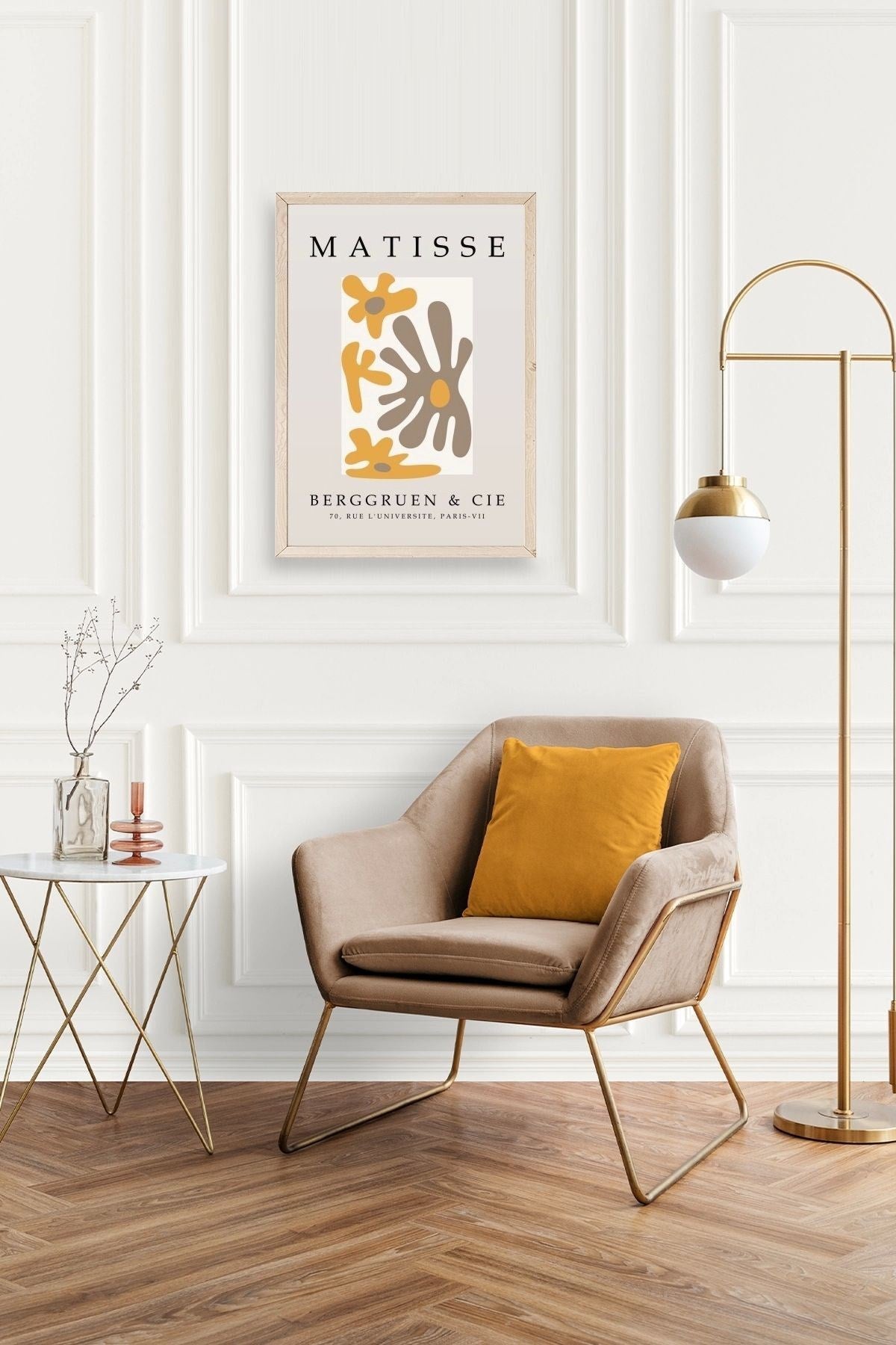 Modern Ahşap Çerçeveli Tablo 50 x 70