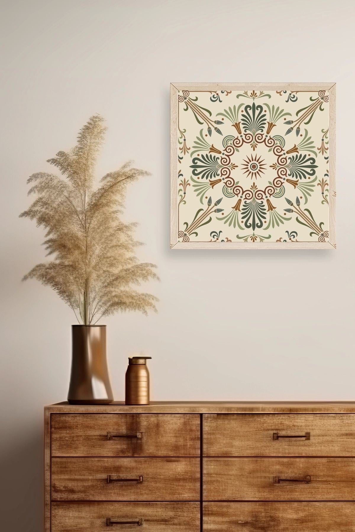 Motif Ahşap Çerçeveli Tablo 23 x 23