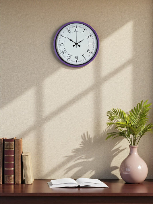 Zentime 36 Cm Mor Dekoratif Duvar Saati