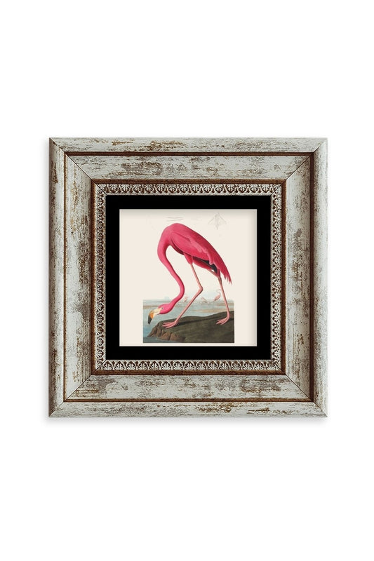Flamingo Çerçeveli Taş Tablo 20 cm