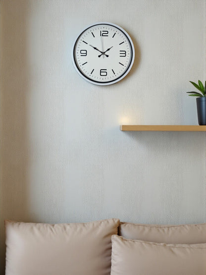 Zentime 36 Cm Beyaz Dekoratif Duvar Saati