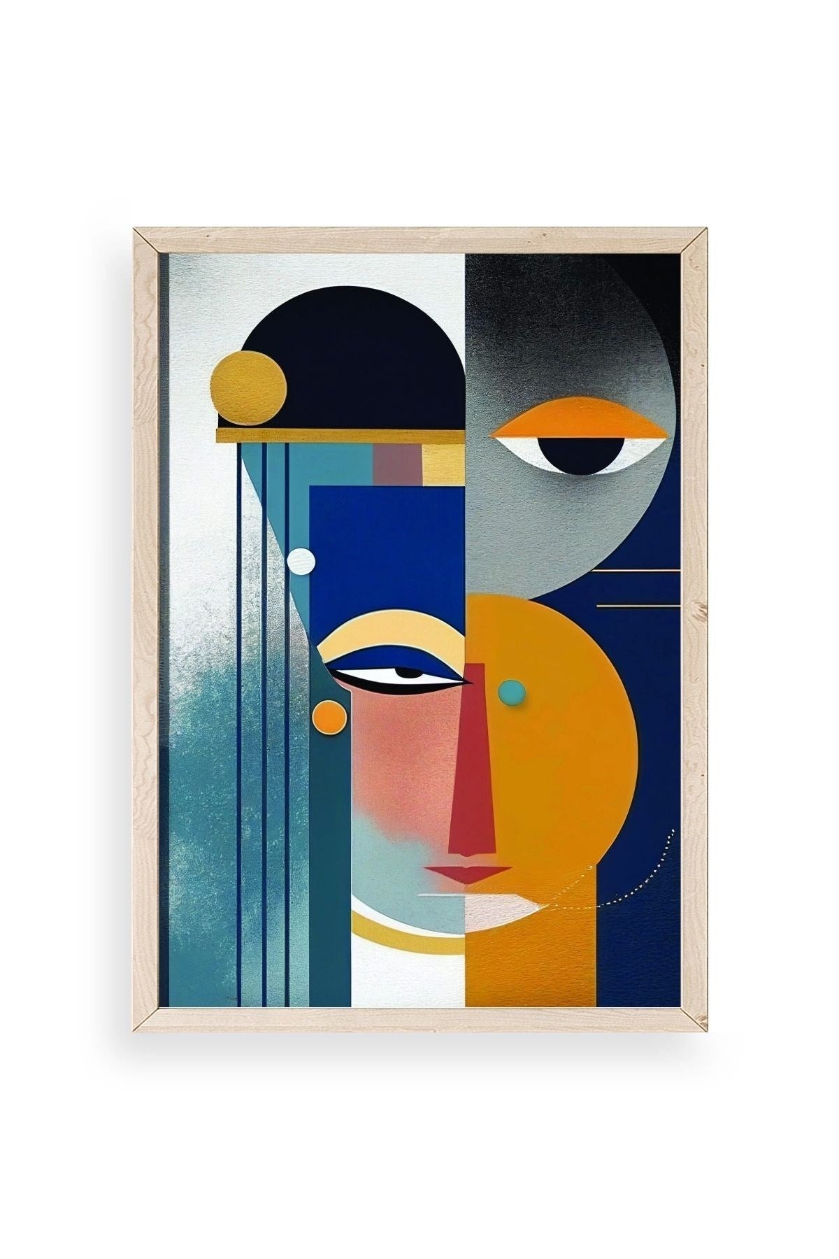 Modern Ahşap Çerçeveli Tablo 50 x 70