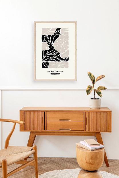 Çiçek Ahşap Çerçeveli Tablo 50 x 70