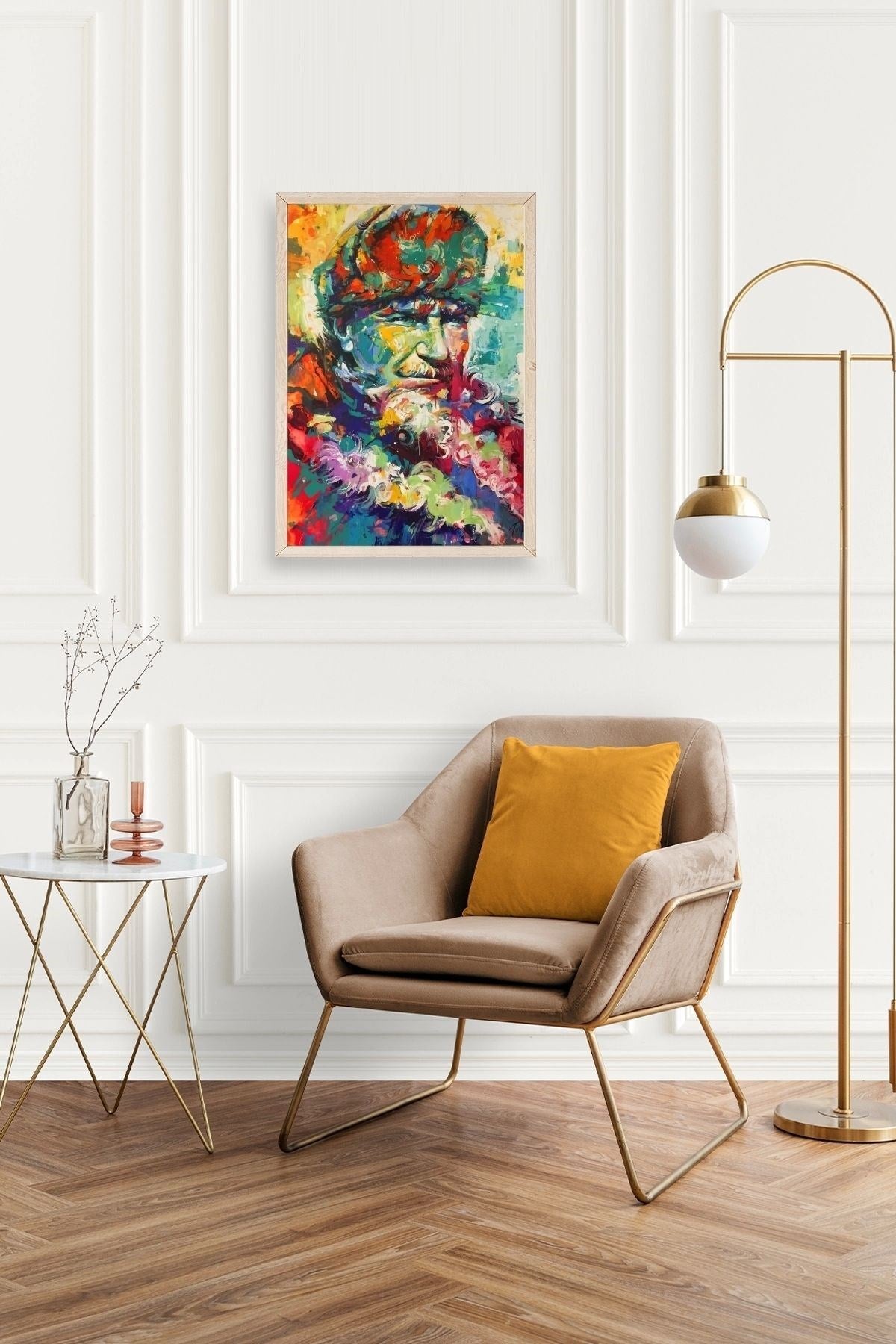 Atatürk Ahşap Çerçeveli Tablo 30 x 42