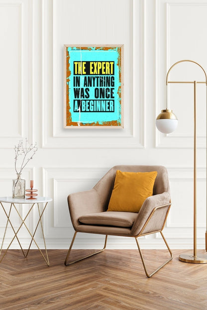 Motto Ahşap Çerçeveli Tablo 23 x 30