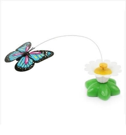 BUFFER® Hareketli Dönen Kelebek - Kedi Oyuncağı ( Pille Çalışır)
