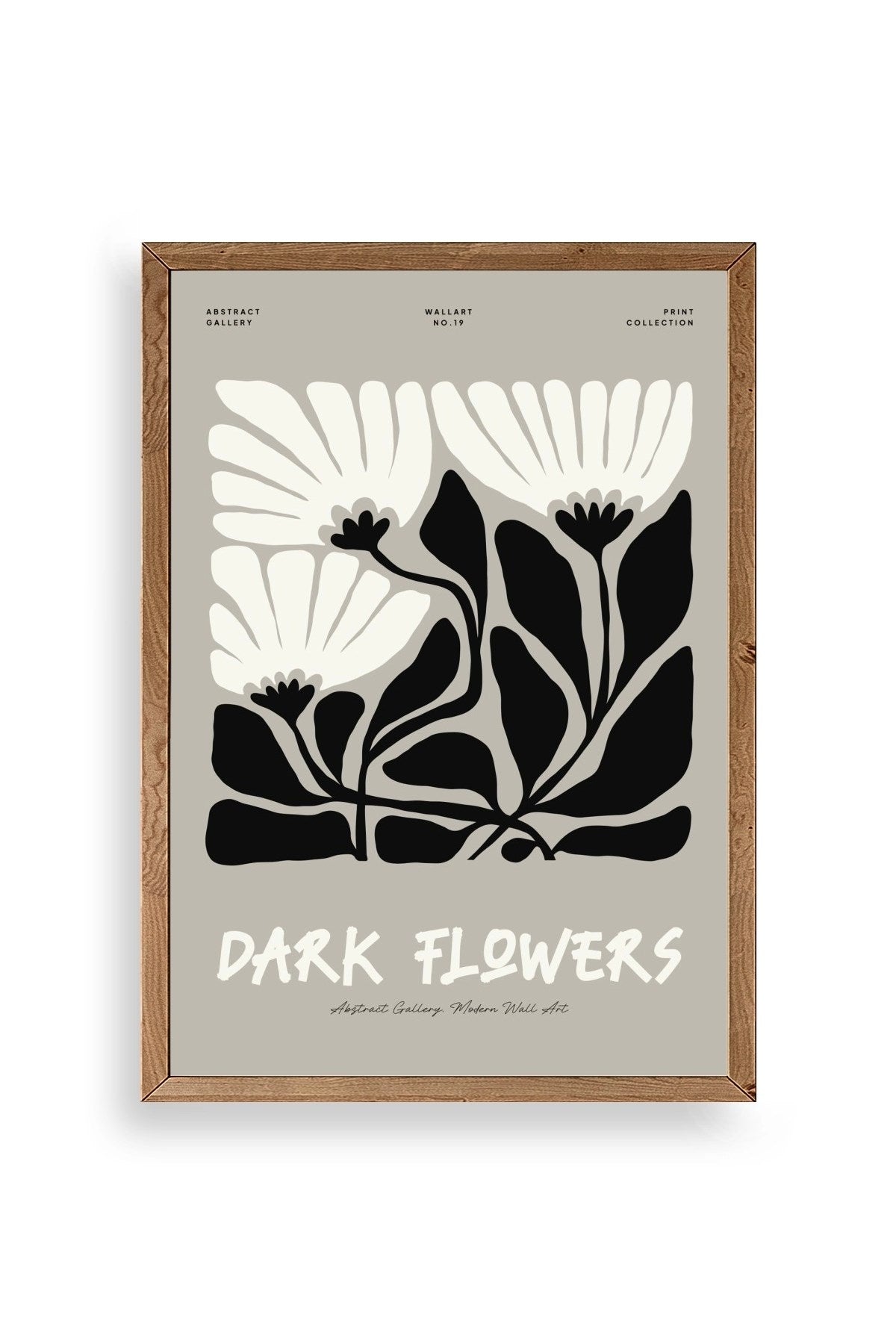 Çiçek Ahşap Çerçeveli Tablo 17 x 23